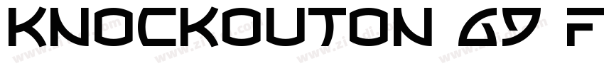 KnockoutON 69 Full字体转换